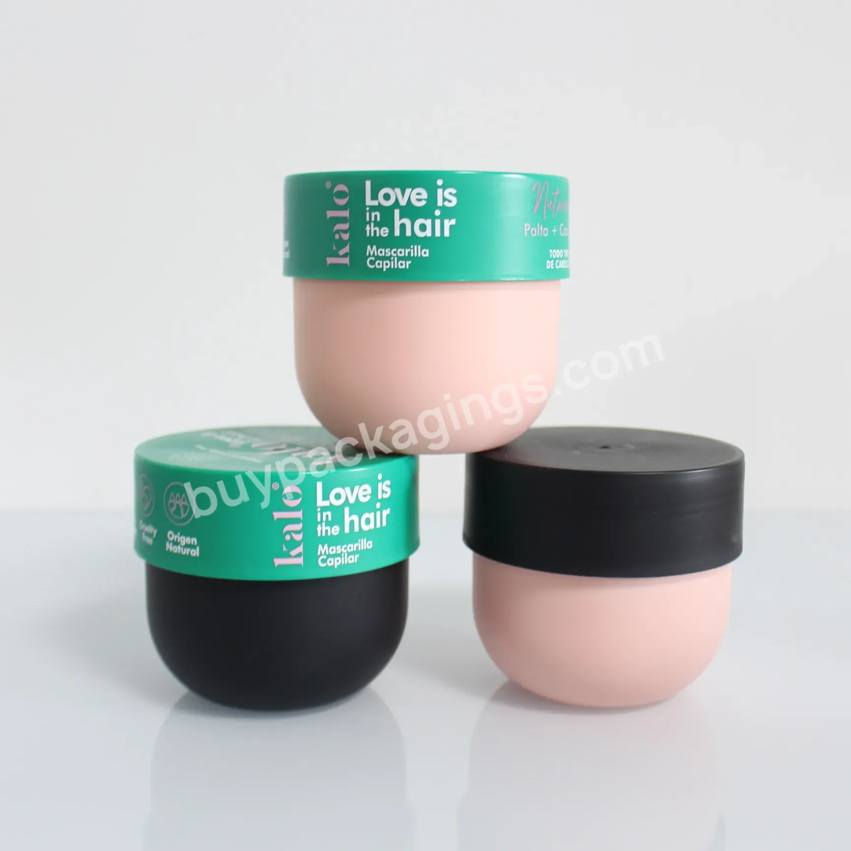 Eco-friendly 20g Empty Round Shape Wide Mouth Double Wall Matte Pink Cosmetic Cream Pp Plastic Jar