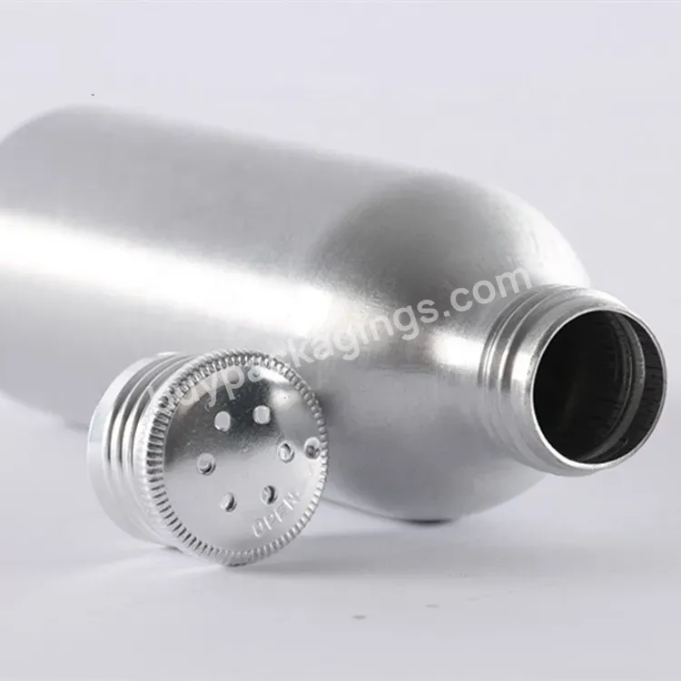 Eco Friendly Aluminium Bottle For Talcum Powder Aluminum Metal Bottles With Sifter Lid