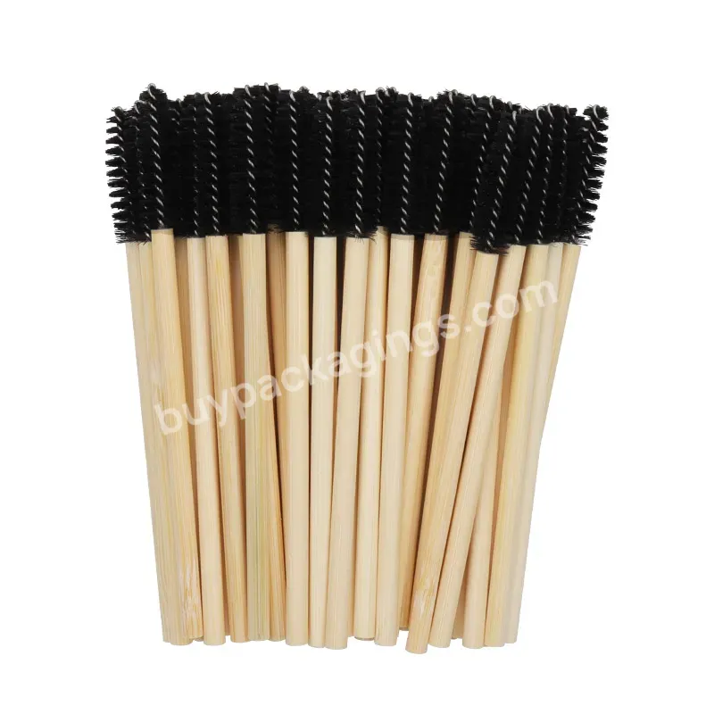 Eco Friendly Bamboo Spoolie Eyelash Brush - Buy Bamboo Mascara Wand,Eyelash Mascara Brush Manufacturers,Extra Long Spoolie.