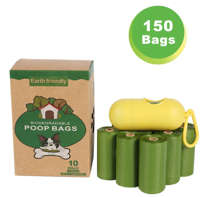 Eco-Friendly Bio Degradable Dog Cornstarch Eco Friendly Compostable Biodegradable Poop Bags For Pet Poop