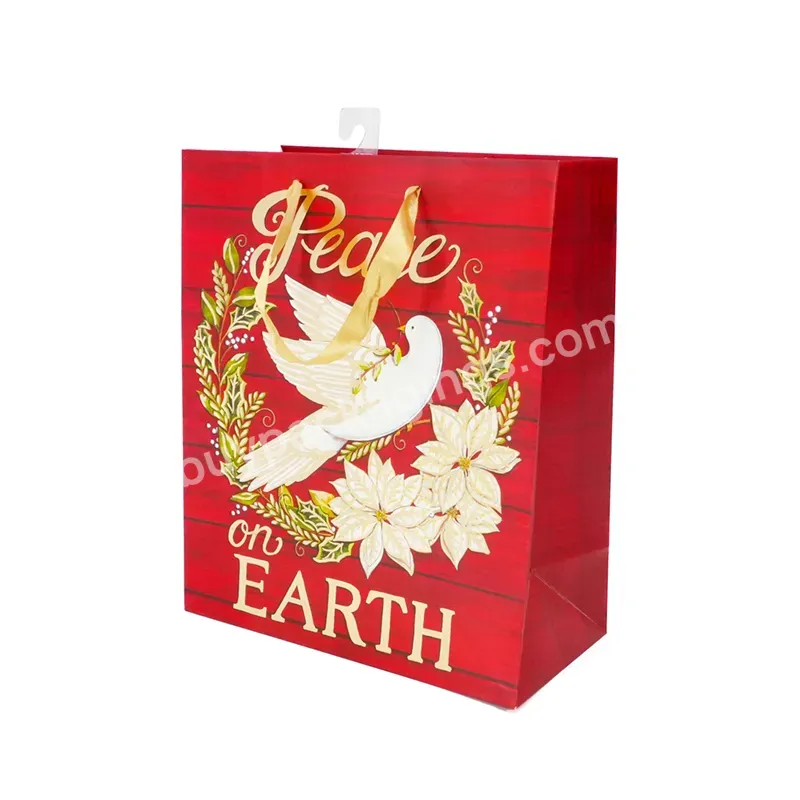 Eco Friendly Birthday Merry Christmas Packaging Paper Bag Customized Colorful Party Gift Bags With Handle