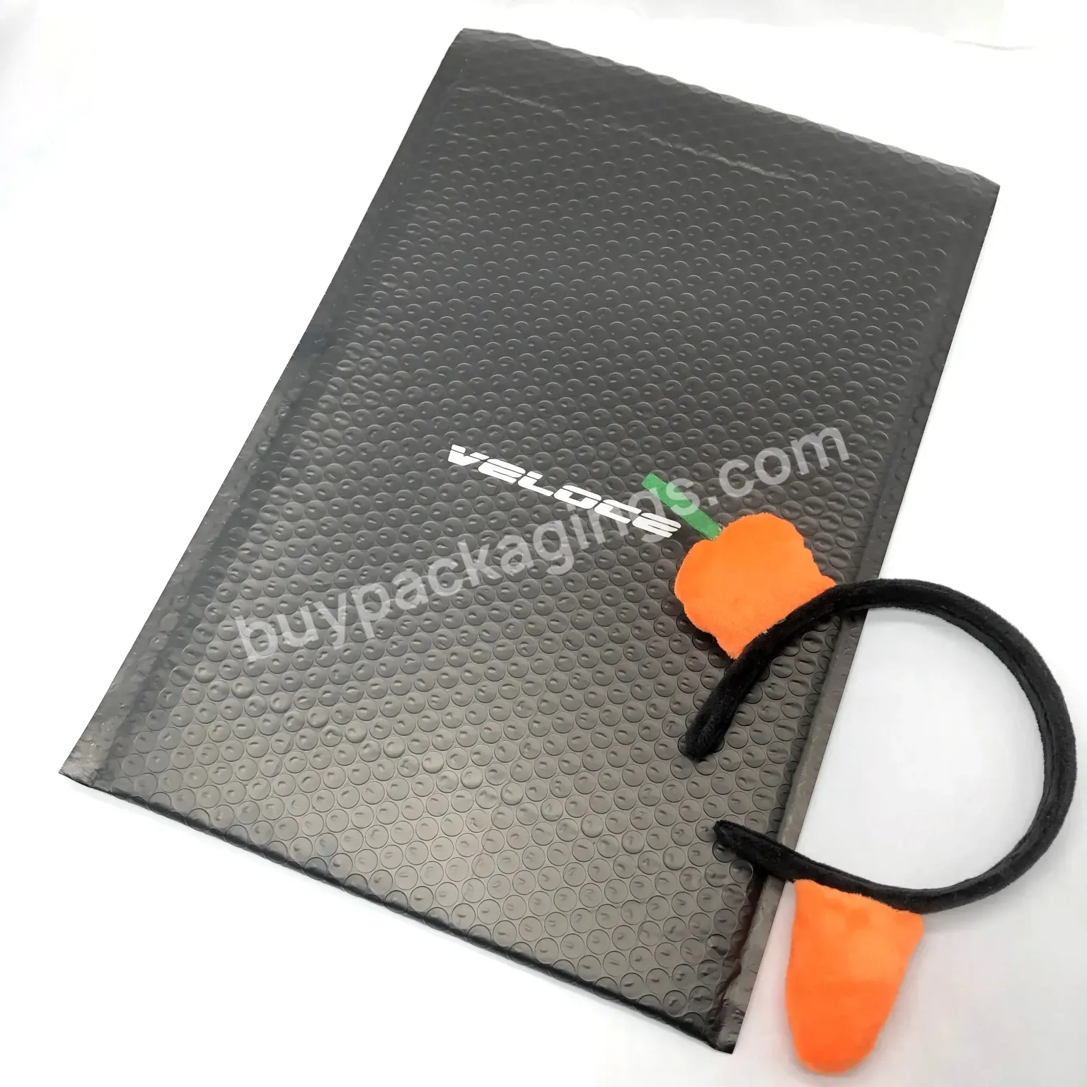 Eco Friendly Black Matte Bubble Padded Envelope Bubble Air Wrap Custom Logo Mailing Bags