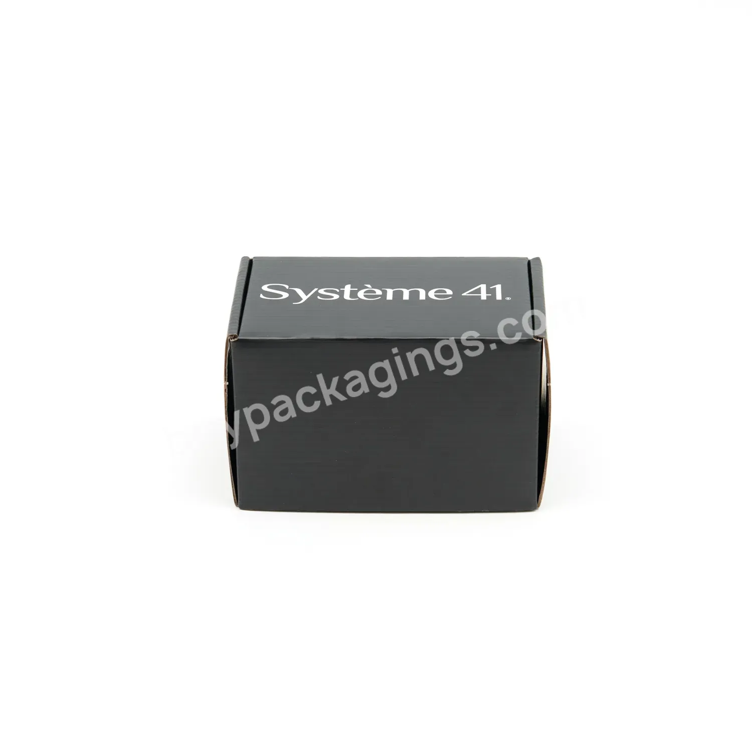 Eco-friendly Black Printing Sliver Foil Stamp Luxury Gift Packaging Paper Box Shipping Box