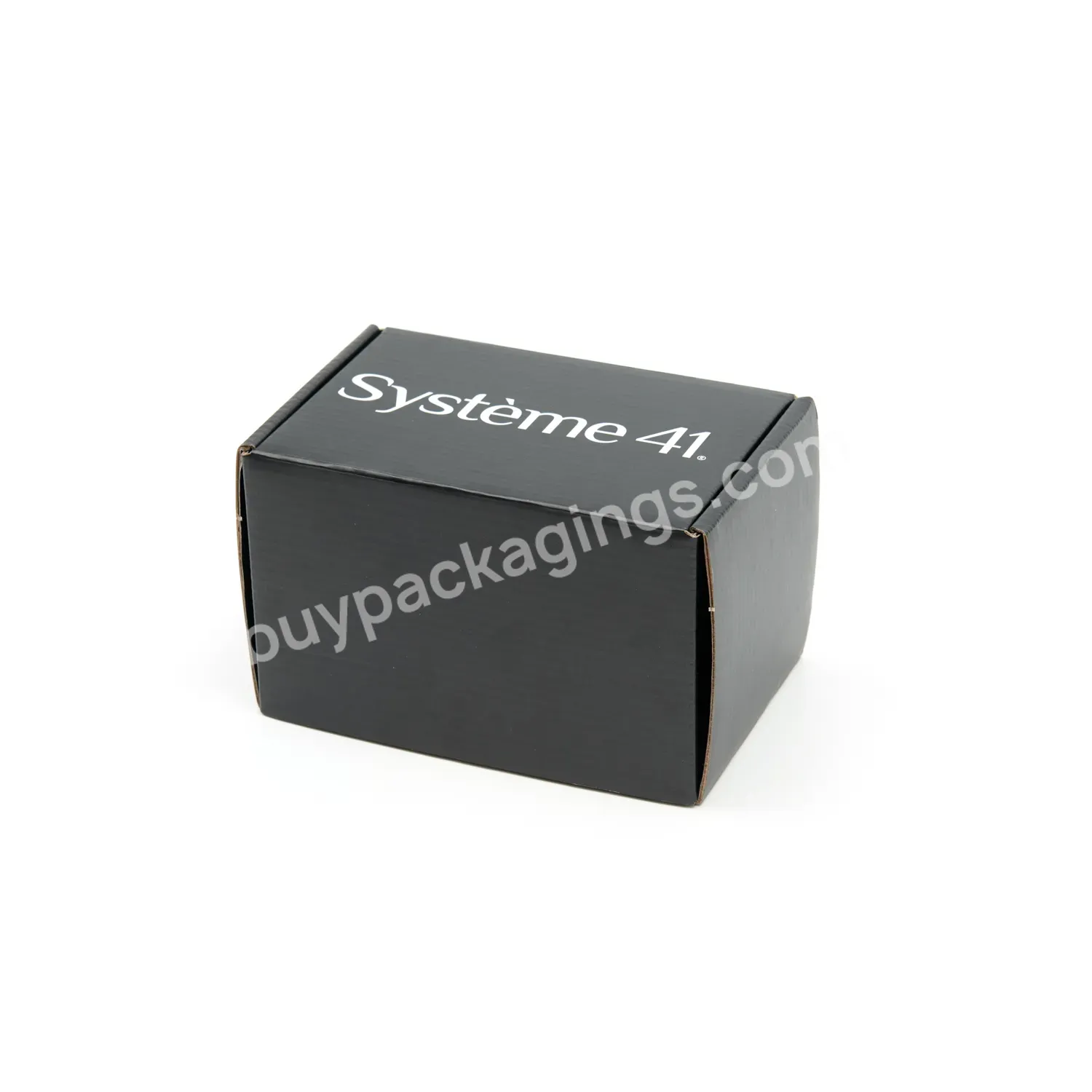 Eco-friendly Black Printing Sliver Foil Stamp Luxury Gift Packaging Paper Box Shipping Box