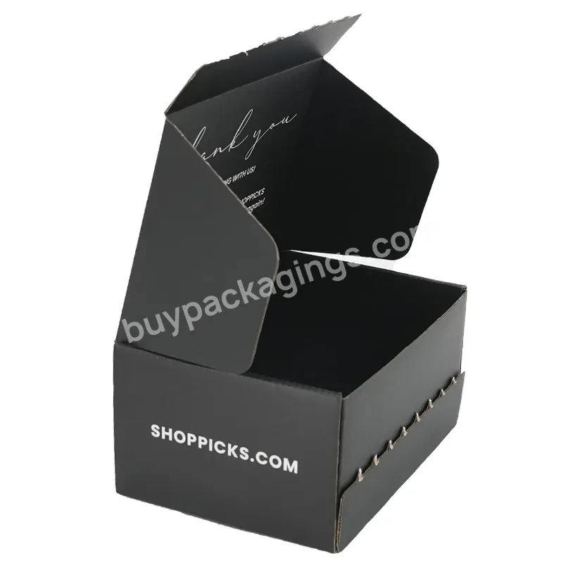 Eco Friendly Blank Printed Recyclable Carton Brown Kraft Paper Box Ready Made Zip Tear Open Mailer Shipping Paper Boxes