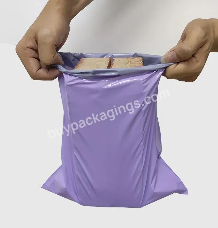 Eco Friendly Boutique Clothes Packaging Poly Mailers Pink Shipping Bags With Handle