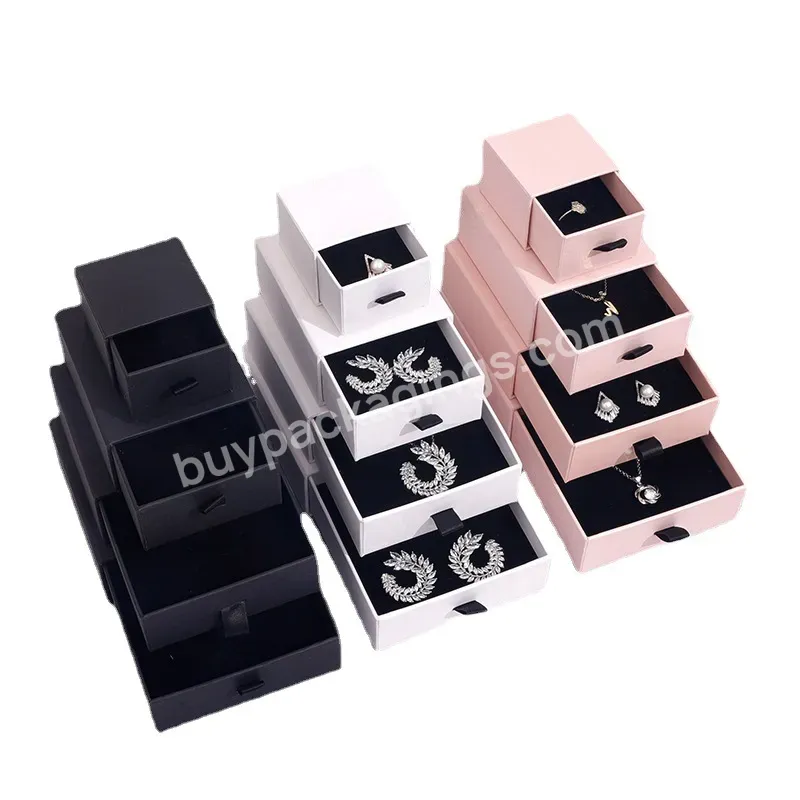 Eco Friendly Cajas Para Joyeria Custom Drawer Gift Packaging Paper Jewelry Box