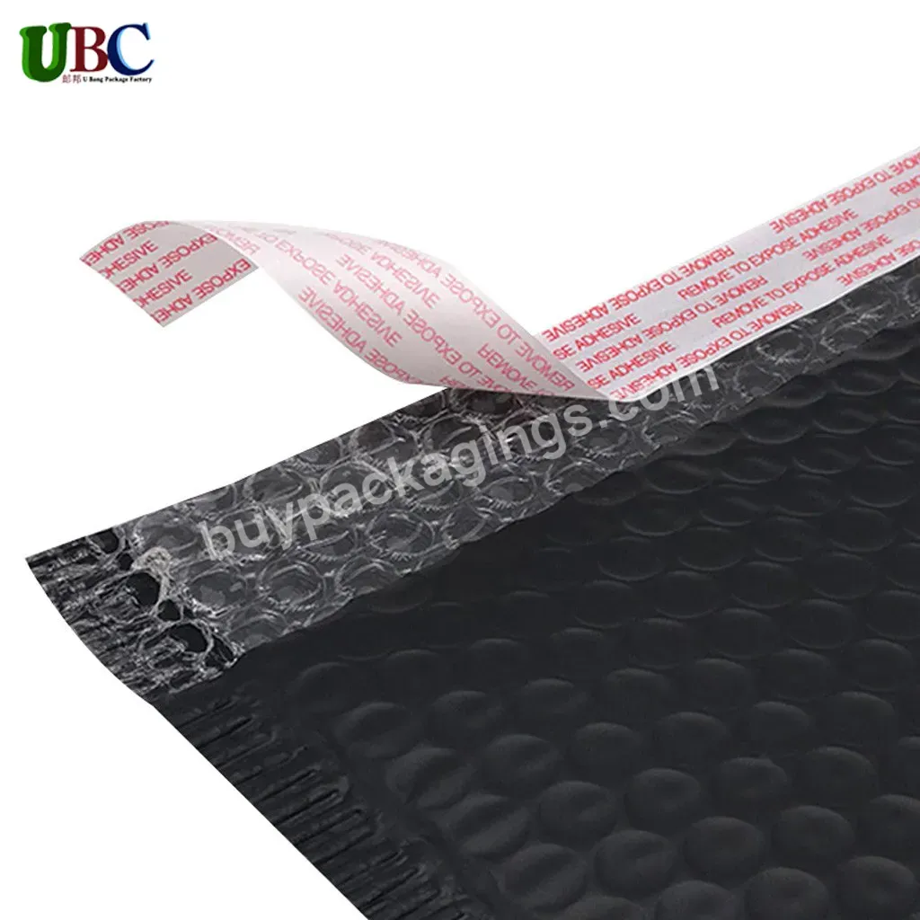 Eco-friendly Cheap Black Shipping Envelop Mailers Wholesale Padded Poly Bubble Mailers Free Sample Large Enveloppe Bulle Noire