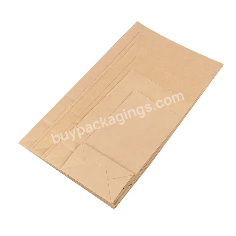 Eco-friendly Cheap Takeaway Fast Food Brown Paper Bag For Fried Fooding