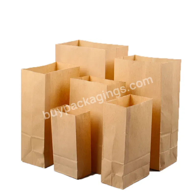 Eco-friendly Cheap Takeaway Fast Food Brown Paper Bag For Fried Fooding