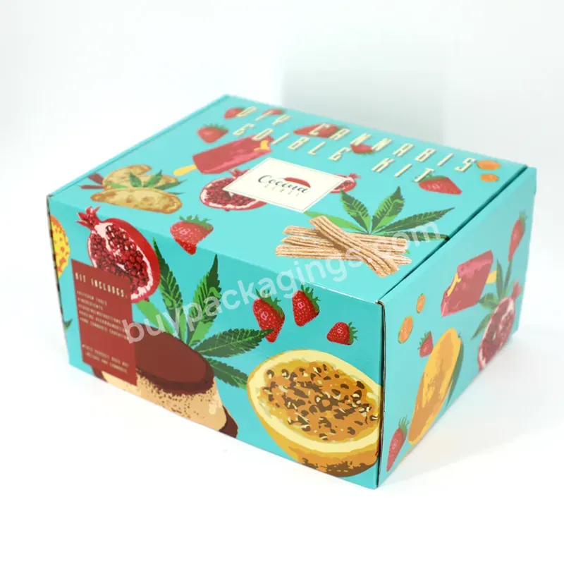 Eco-friendly Color Garment Packaging Corrugated Boxes Cardboard Craft Paper Local Shipping Mail Box