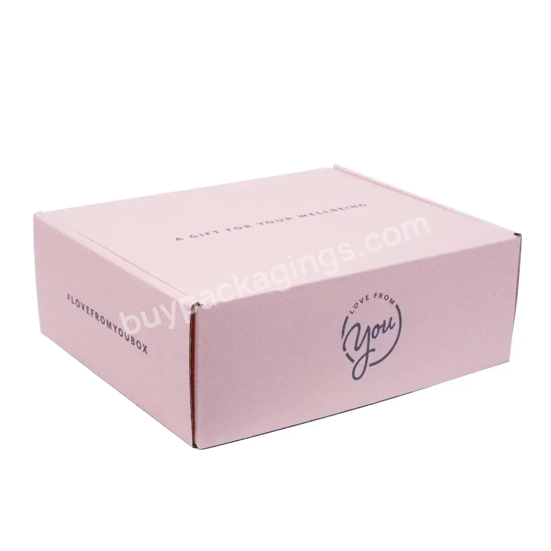 Eco-friendly Color Garment Packaging Corrugated Boxes Cardboard Craft Paper Local Shipping Mail Box