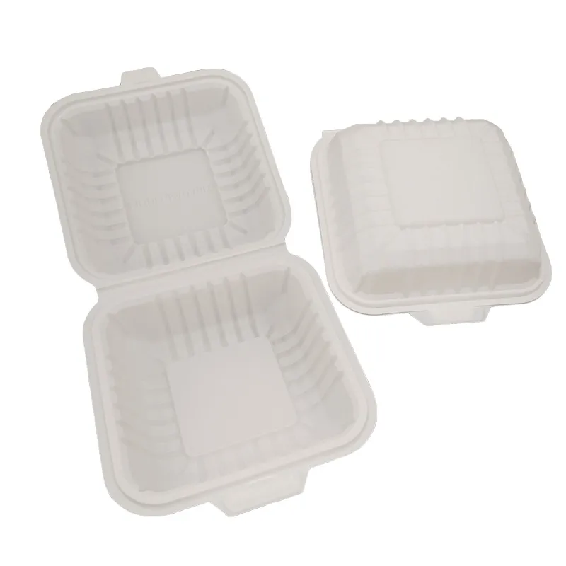 Eco Friendly Compostable Food Container Disposable Cornstarch Lunchbox Eco Bento Biodegradable Tableware Lunch Box Set