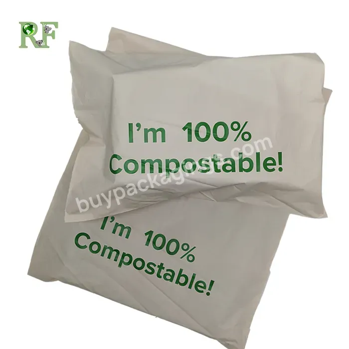 Eco Friendly Cornstarch Courier Bag 100% Biodegradable Poly Mailer Envelope Shipping Packaging Bag