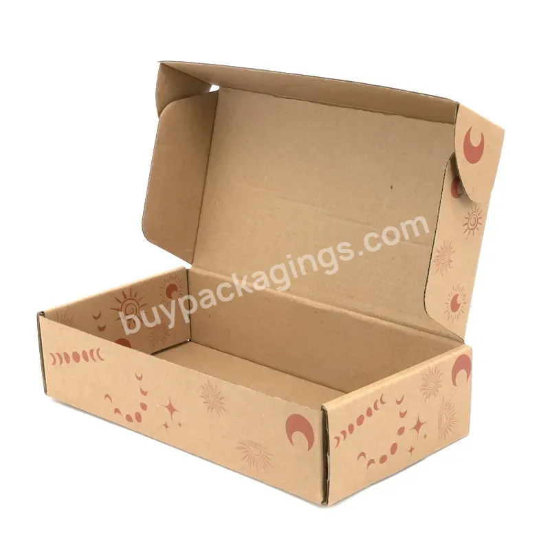 Eco-friendly Corrugated Brown Kraft Mailer Boxes With Logo Customized For Shipping