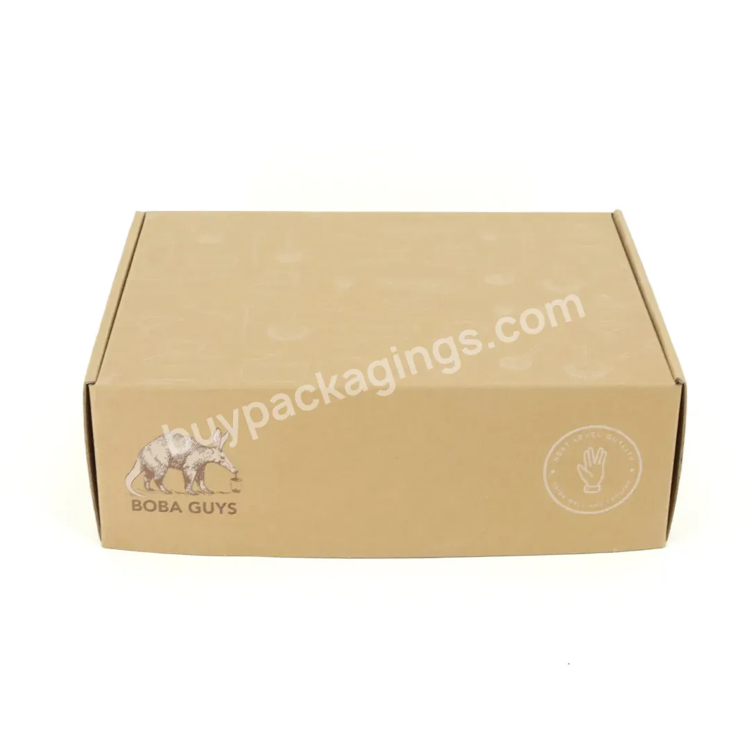 Eco-friendly Corrugated Brown Kraft Mailer Boxes With Your Own Logo