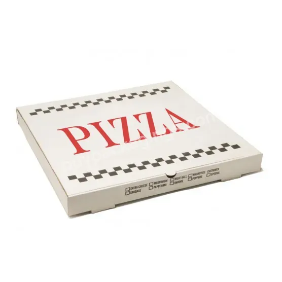 Eco-friendly Corrugated Paper Pizza Paper Packing Box With Customized Printing 8/10/12/14/16inch