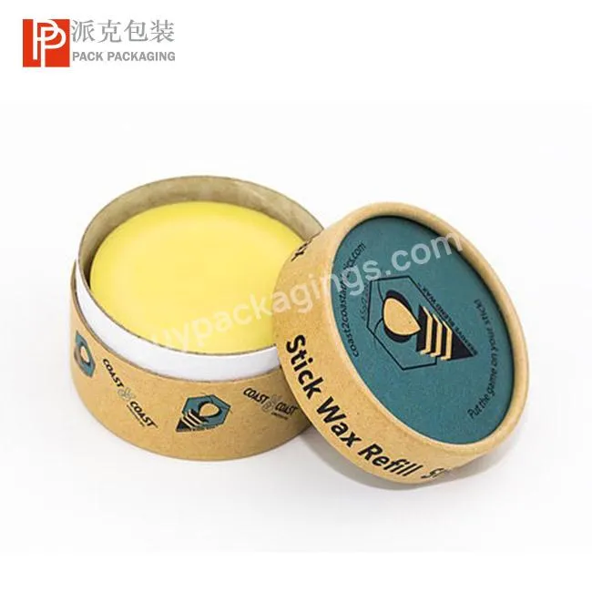 Eco Friendly Cosmetic Paper Food Grade Jar Packaging for Balm Solid Perfume Lip Balm paper perfume packaging box