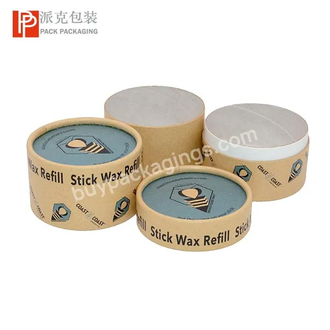 Eco Friendly Cosmetic Paper Food Grade Jar Packaging for Balm Solid Perfume Lip Balm paper perfume packaging box