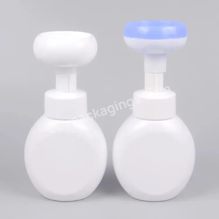 Eco-friendly Cosmetic Pet Hand Wash Liquid Soap Flower Pump Personal Care Foam Pump Bottle