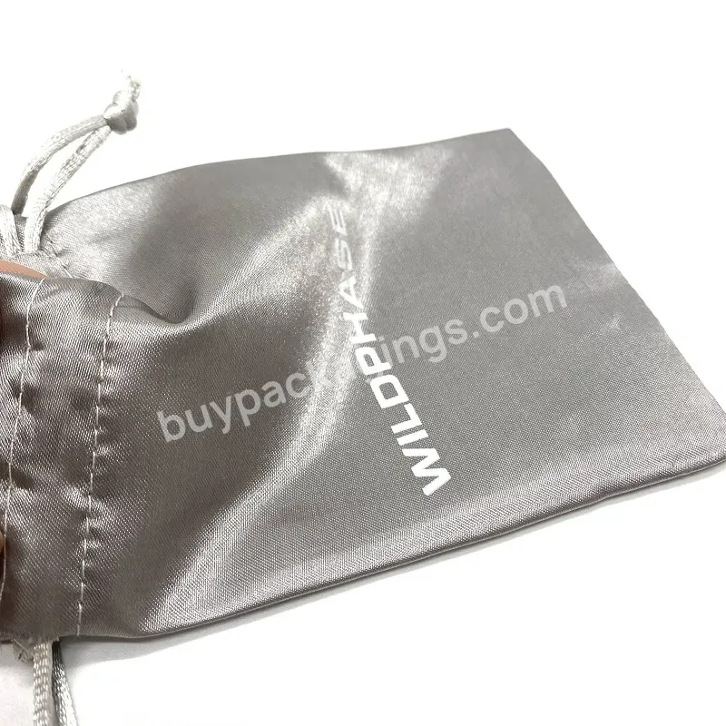 Eco Friendly Custom Cheap Packaging Jewelry Pouch Made Of Satin With Logo Clear Jewelry Shopping Bags