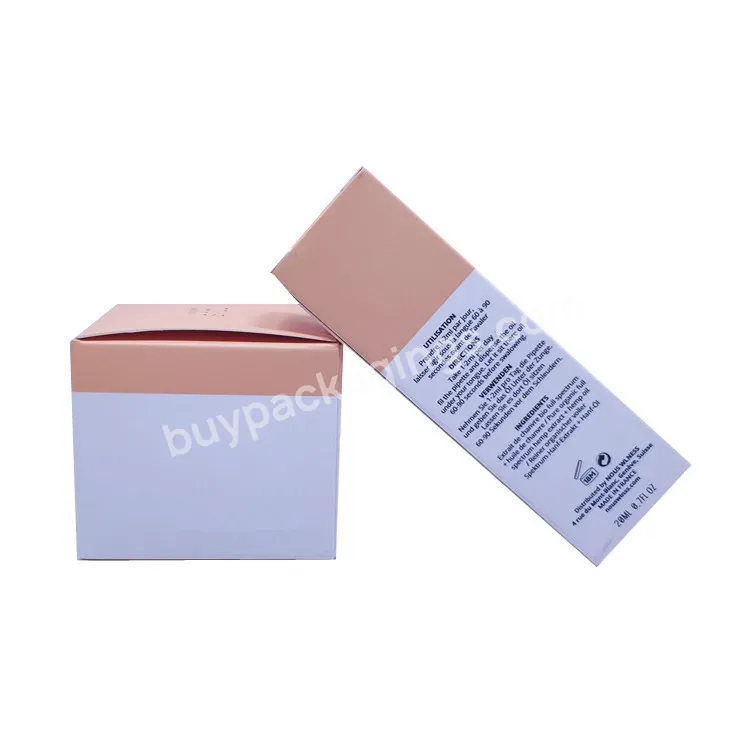 Eco Friendly Custom Design Small White Folding Carton Box Custom Packaging Boxes For Cosmetic Packaging