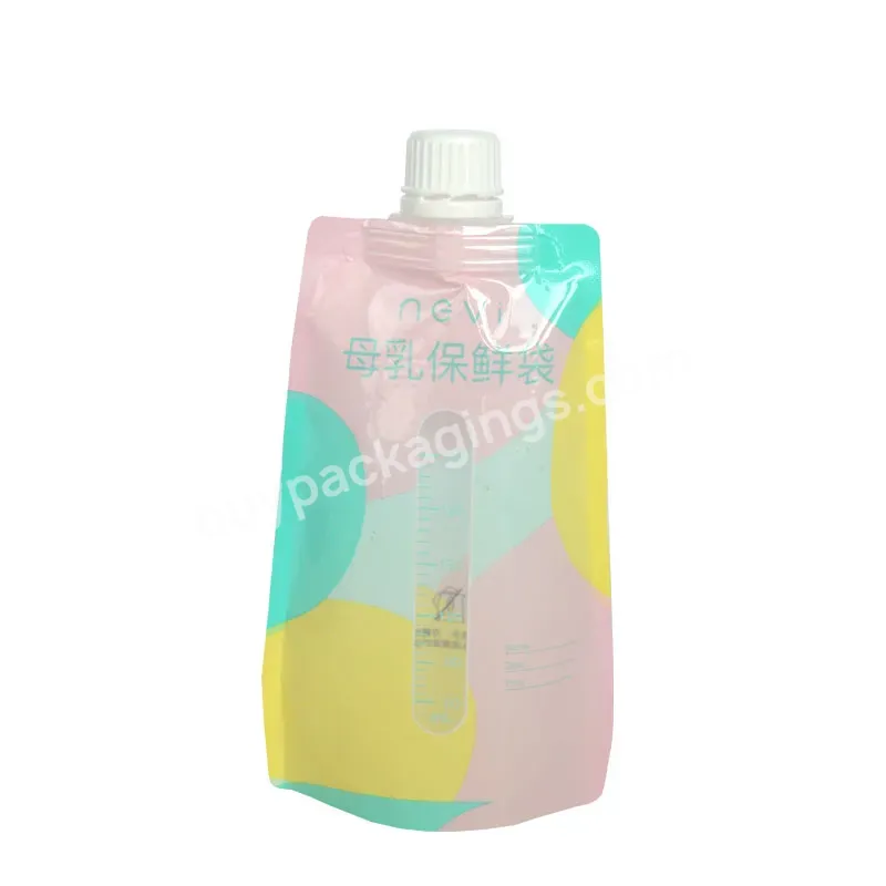 Eco Friendly Custom Drink Pouch With Spout Doypack Liquid Water Packaging Pouches