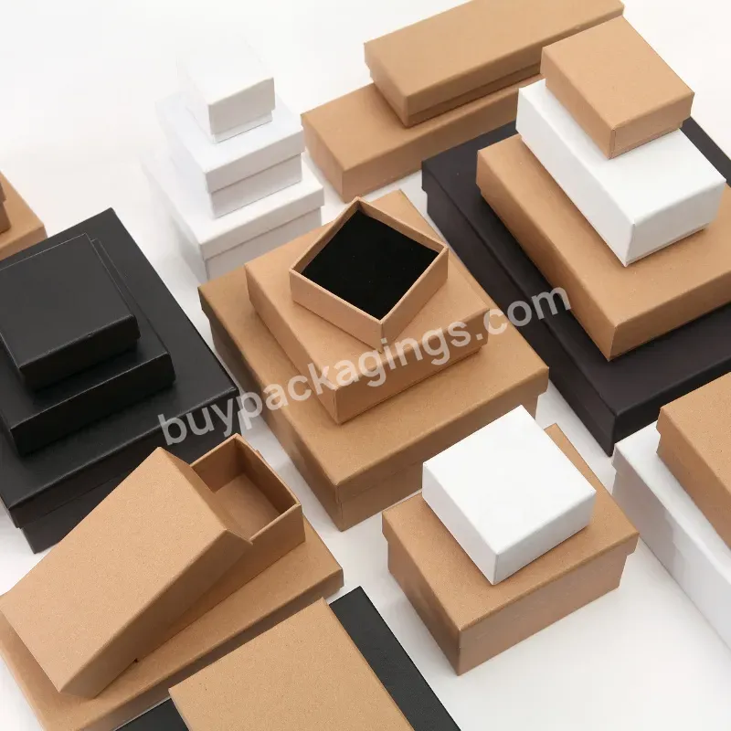 Eco Friendly Custom Kraft Paper Packaging Box Logo Printing Kraft Paper Drawer Box