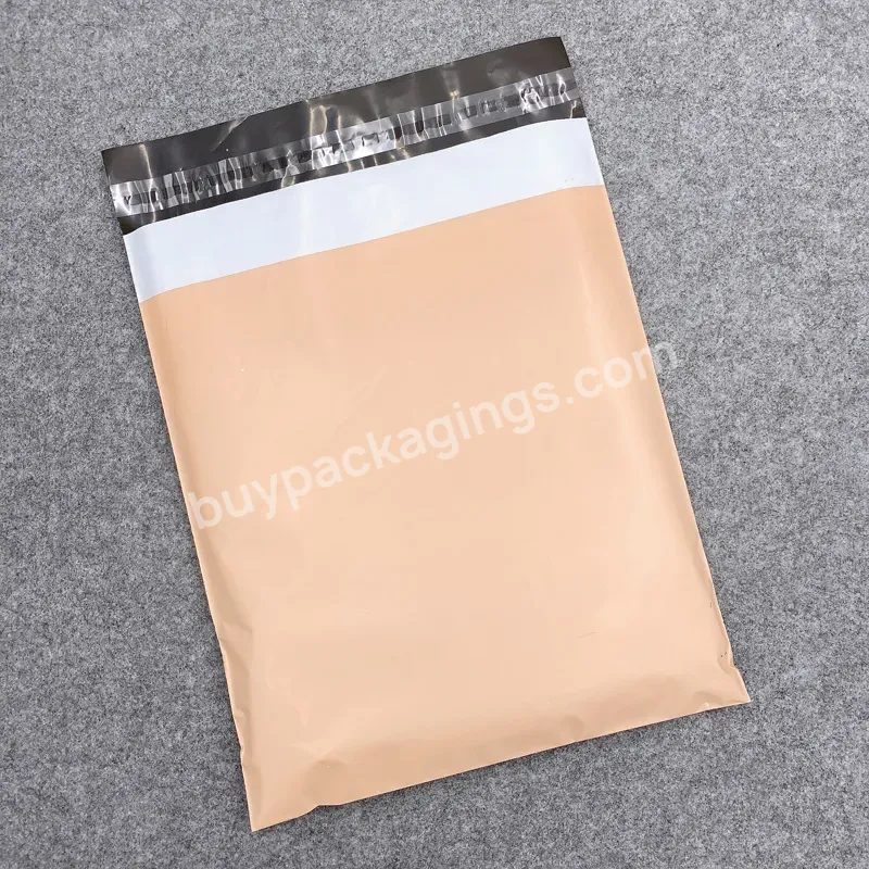 Eco-friendly Custom Logo Biodegradable Matte Nude Khaki Mailing Bags Plastic Poly Mailer Courier Shipping Express Bag