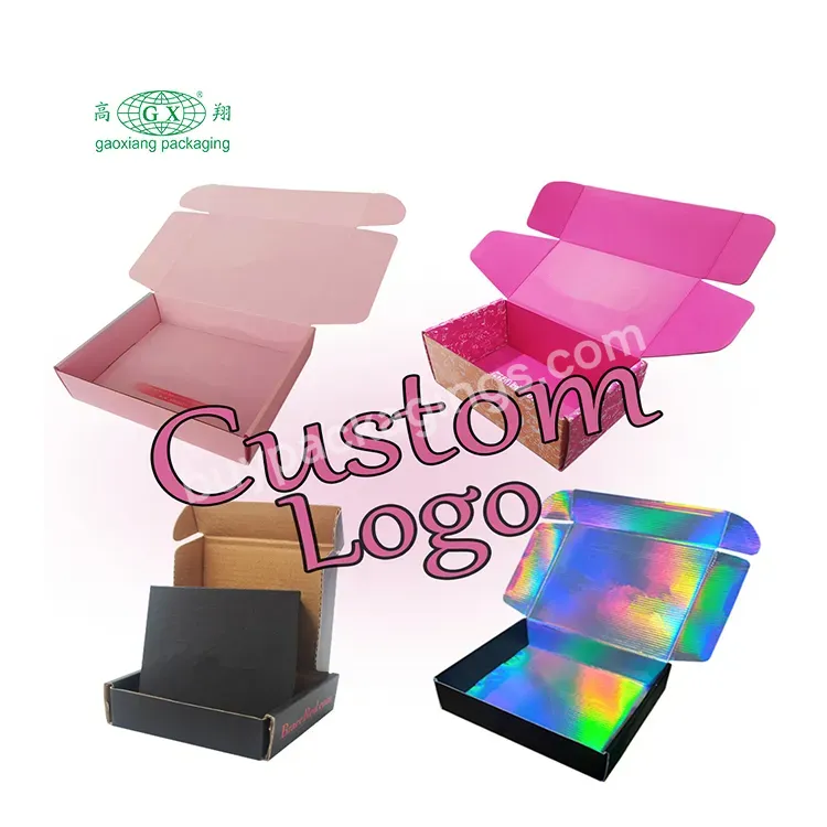Eco-friendly Custom Logo Luxury Shoes Gift Packaging Cosmetic Corrugated Mailer Box Shipping Box Paper Box