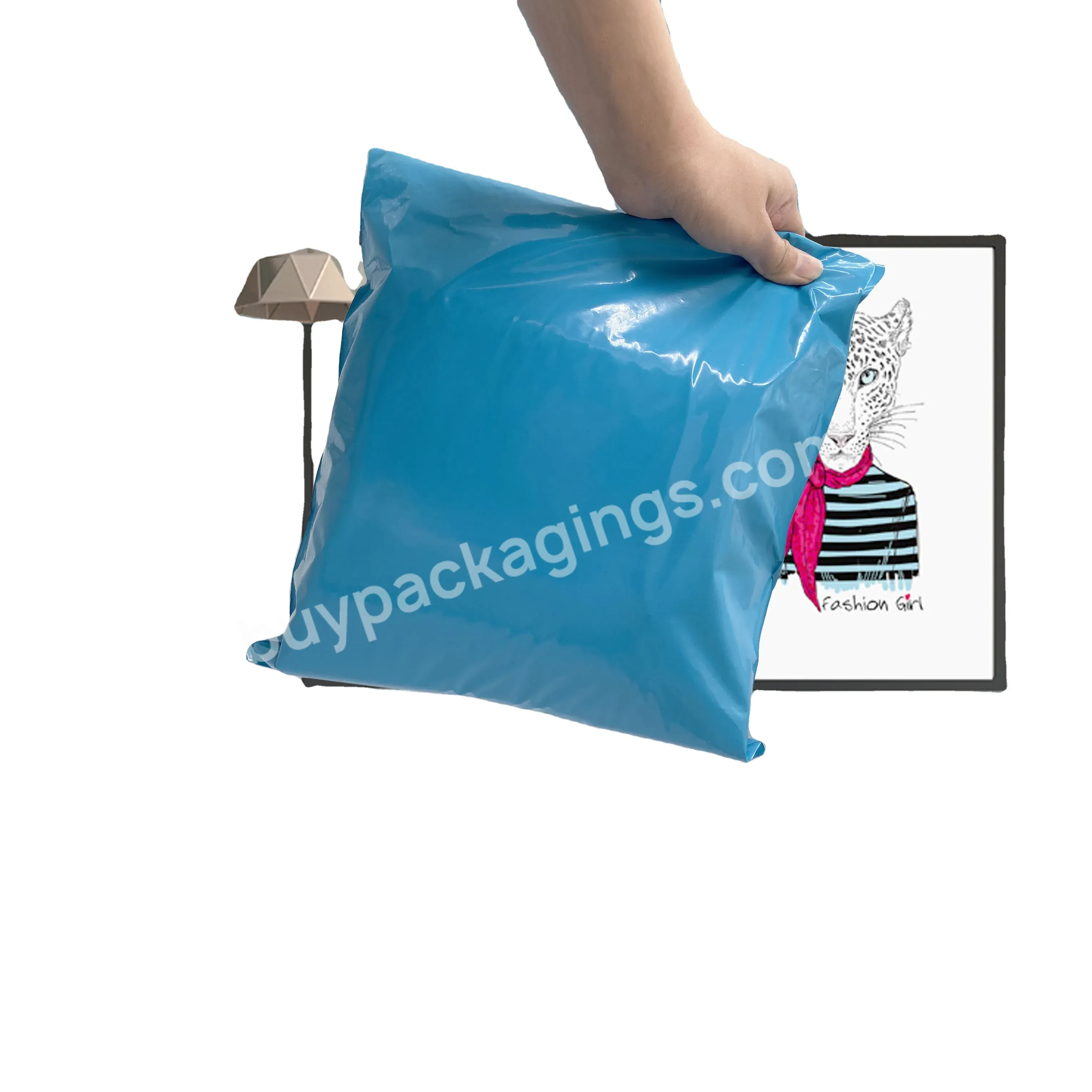 Eco Friendly Custom Logo Poly Mailer Delivery Mailing Bag With Zipper Self Adhesive Express Custom Courier Packing Bag