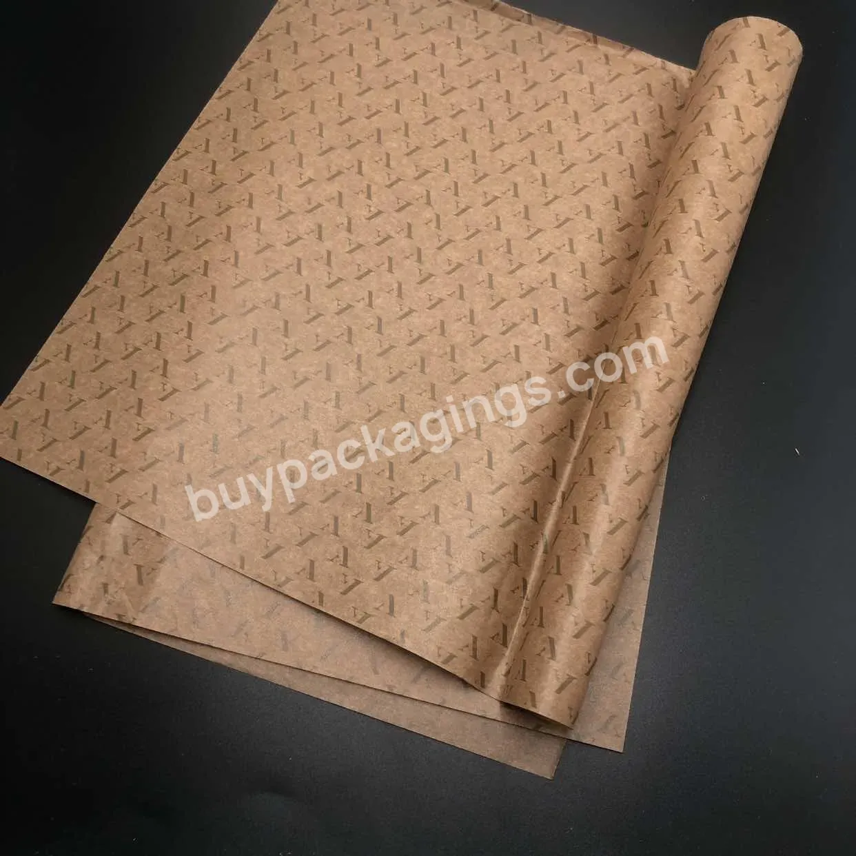 Eco Friendly Custom Logo Printed Warp Gift Paper Printed Wrapping Tissue Paper For Clothing Packing