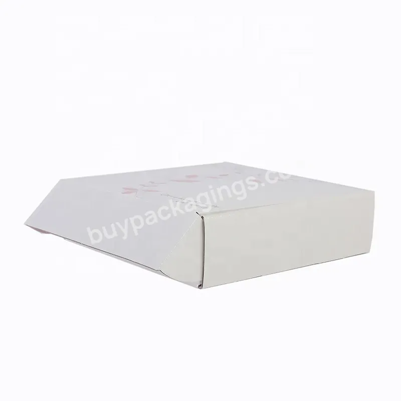 Eco Friendly Custom Logo Printing Recycle White Paper Box Clothing Underwear T-shirt Packaging Boxes