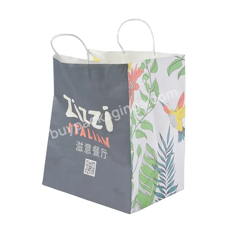Eco Friendly Custom Logo & Size Printed Colorful Corrugated Paper Bag Shopping Mailer Bag
