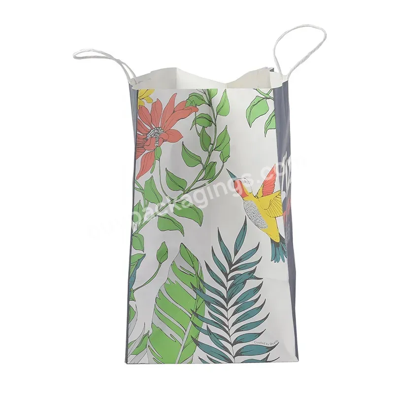 Eco Friendly Custom Logo & Size Printed Colorful Corrugated Paper Bag Shopping Mailer Bag