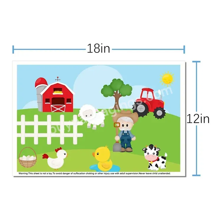 Eco-friendly Custom Print Biodegradable Disposable Table Mat Extra Sticky Placemats For Kids