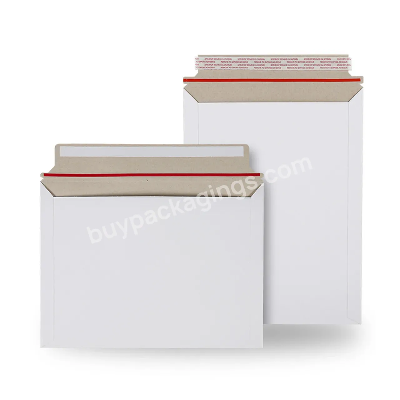 Eco Friendly Custom Printed Cardboard Envelope Packaging Flat Product Paper Mailing Envelopes
