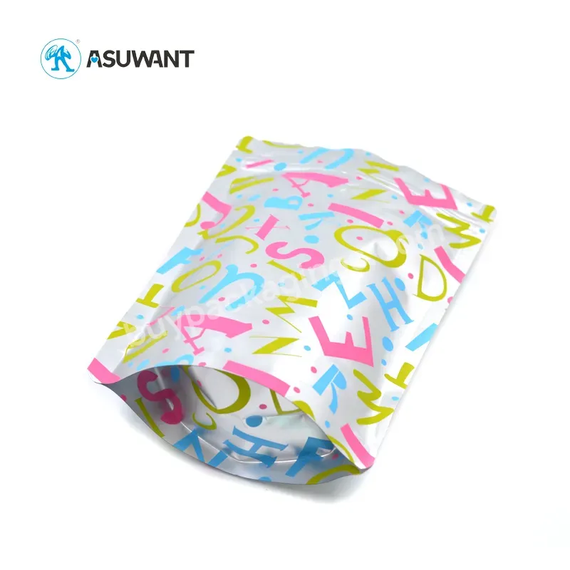 Eco-friendly Custom Printed Logo Aluminum Foil Zip Lock Stand Up Bag Packaging With Low Price For Food