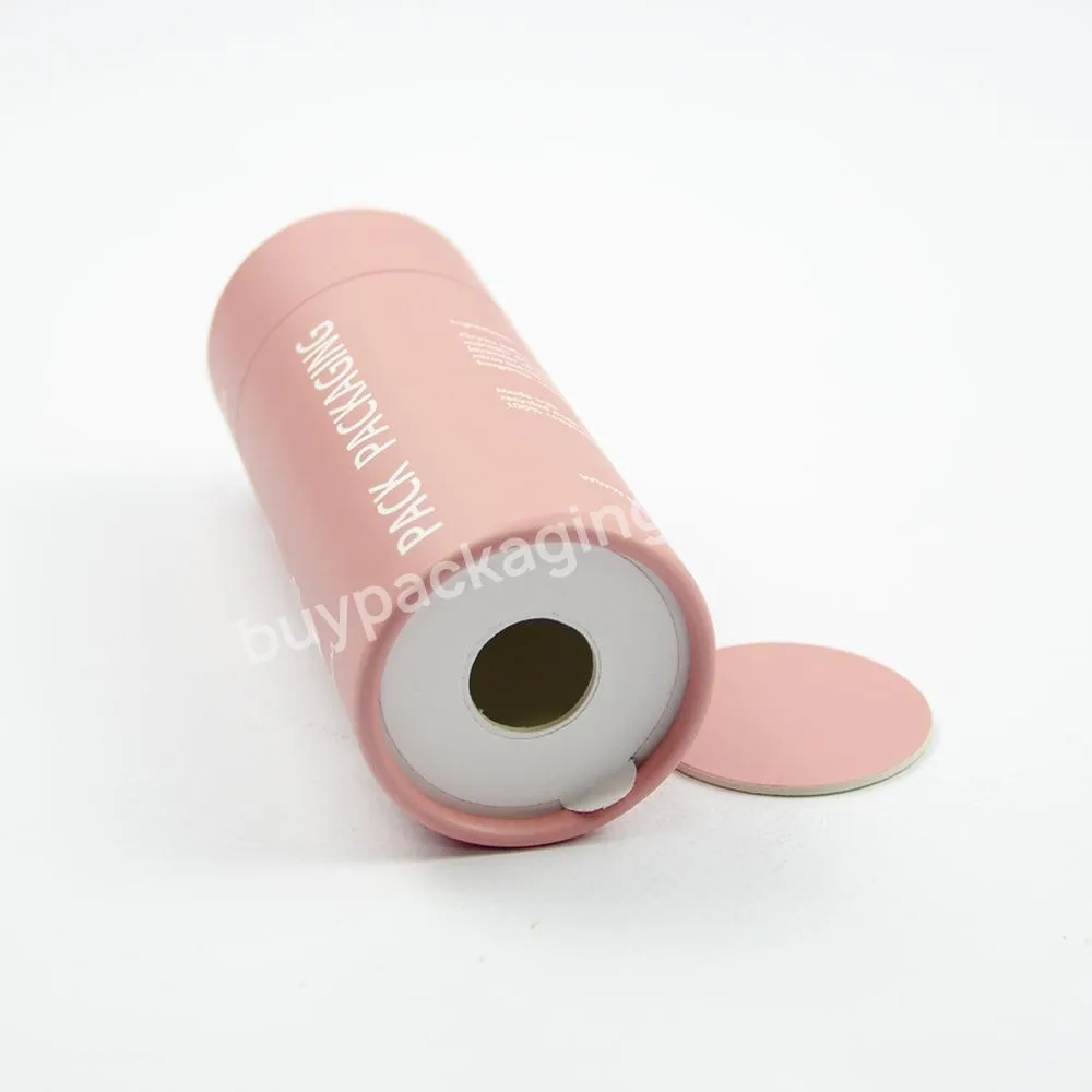 eco friendly custom printed round cardboard cosmetic paper tube loose powder packaging