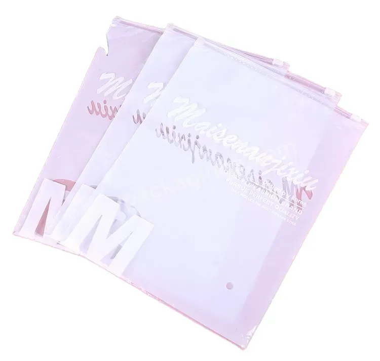 Eco-friendly Custom Promotional Printed Frosted Sealing Zipper Lock Bag Plastic Zipper Clear Zip Lock Bags