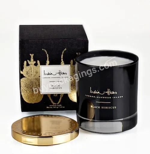 eco friendly custom round candle container gift box cardboard candle packaging boxes