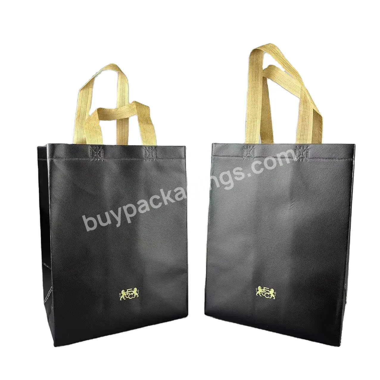 Eco-friendly Customize Printing Eco Recycle Laminated Custom Shopping Handle Pp Non Woven Bag For Packing