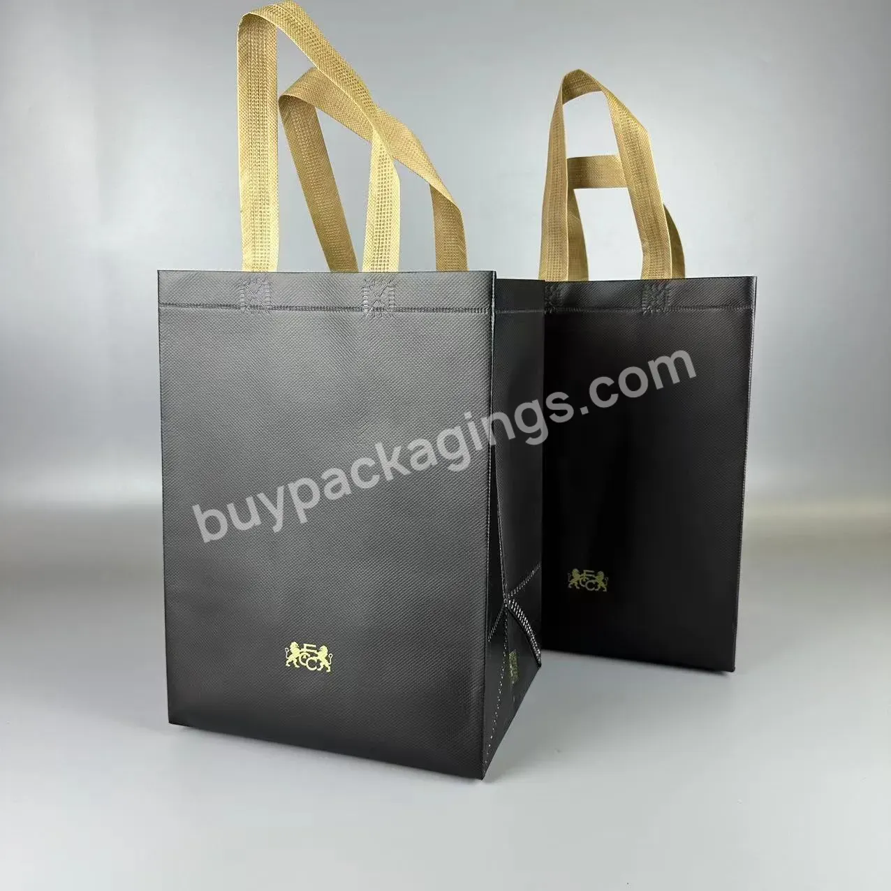 Eco-friendly Customize Printing Eco Recycle Laminated Custom Shopping Handle Pp Non Woven Bag For Packing