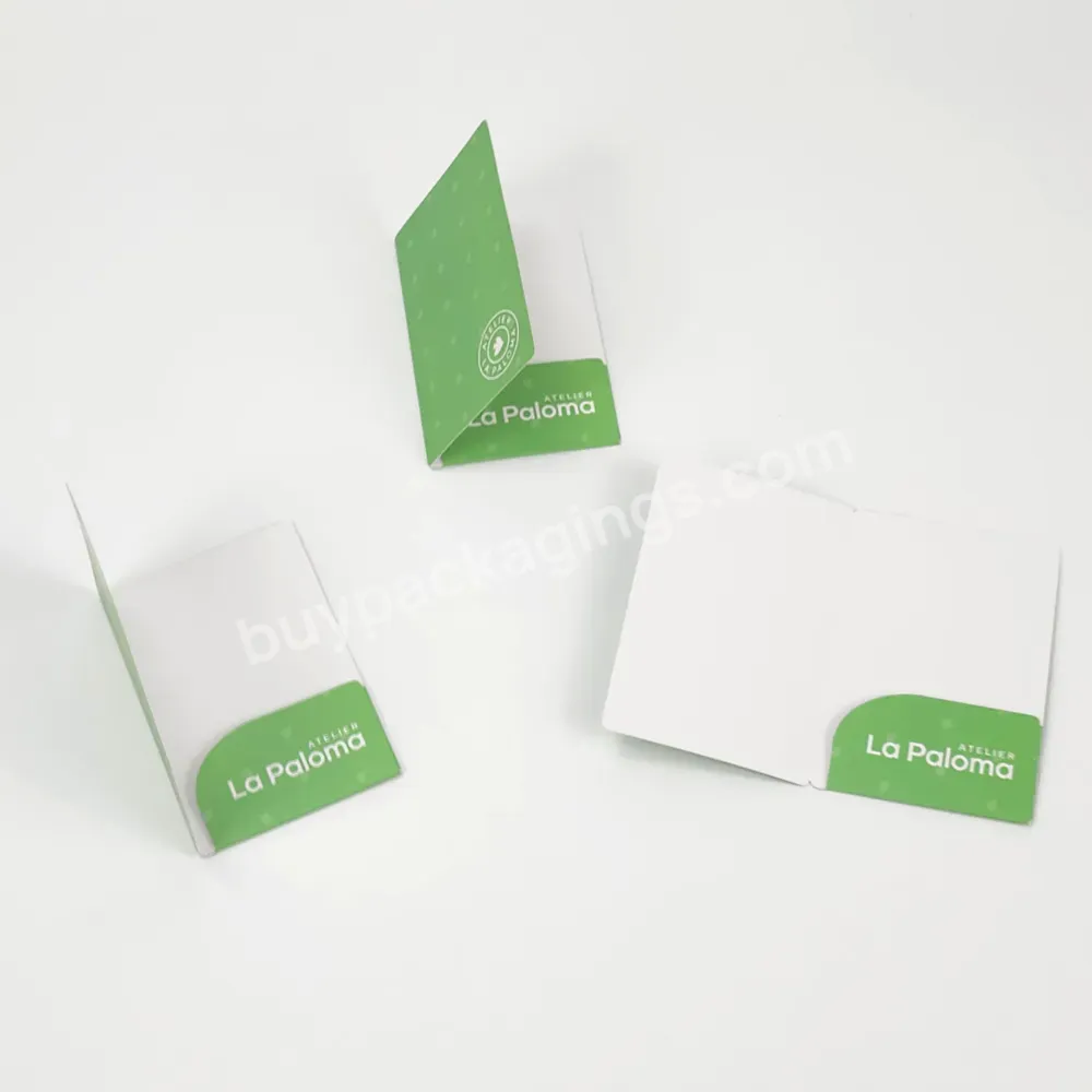 Eco Friendly Customized Printing Handmade Art Paper Card Sleeve Packaging For Hotel Card Or Business Card