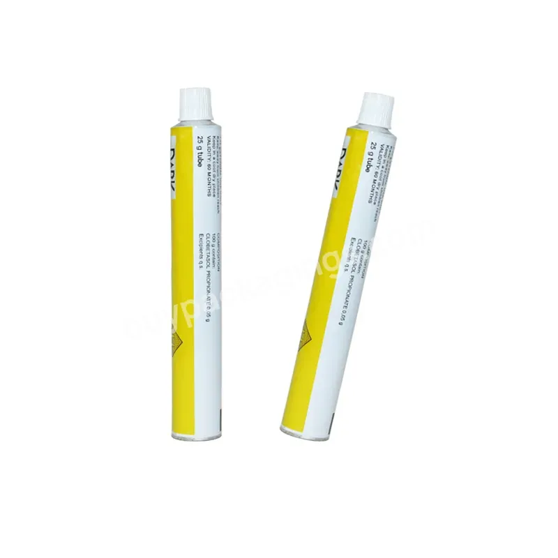 Eco-friendly Dia16 Dia19 Dia25 Pharmaceutical Tube Small Volume Aluminum Soft Tube With Extend Nozzle