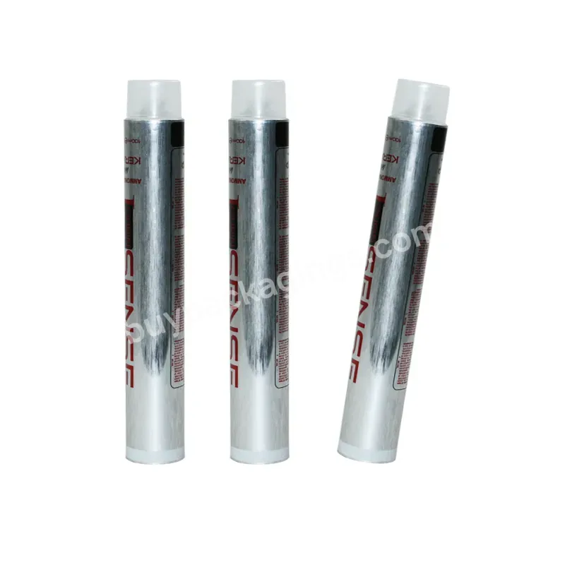 Eco-friendly Dia28 Dia32 Soft Tube Packaging Metal Hair Dye Tubes Cosmetic Tubes With Screw Lid