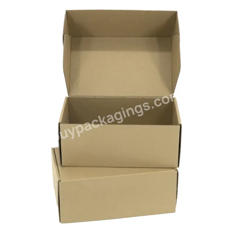 Eco Friendly Durable Natural Custom Logo Pack Folding Shipping Mailing Kraft Paper Carton Box