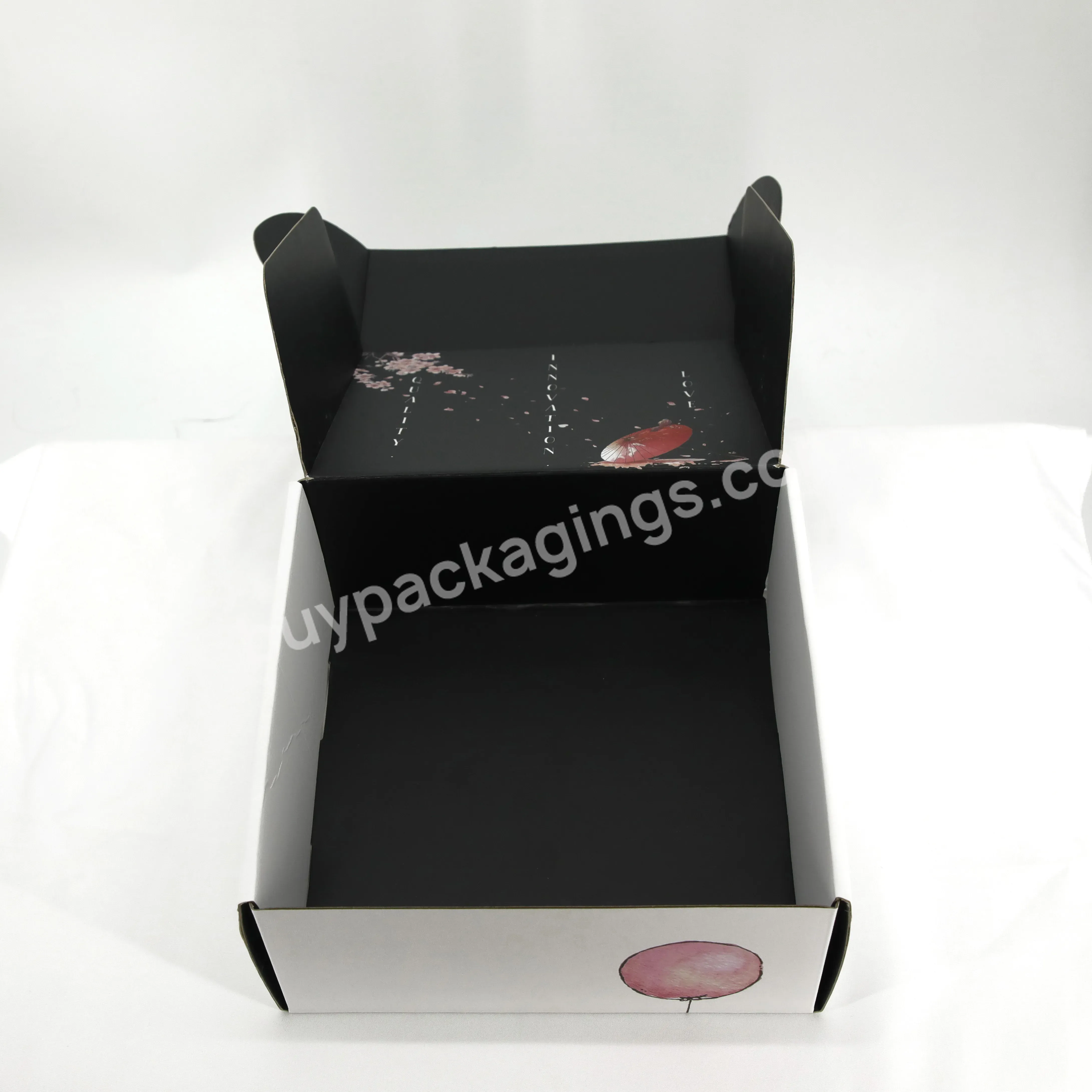 Eco Friendly Durable Natural Custom Logo Pack Folding Shipping Mailing Kraft Paperbox