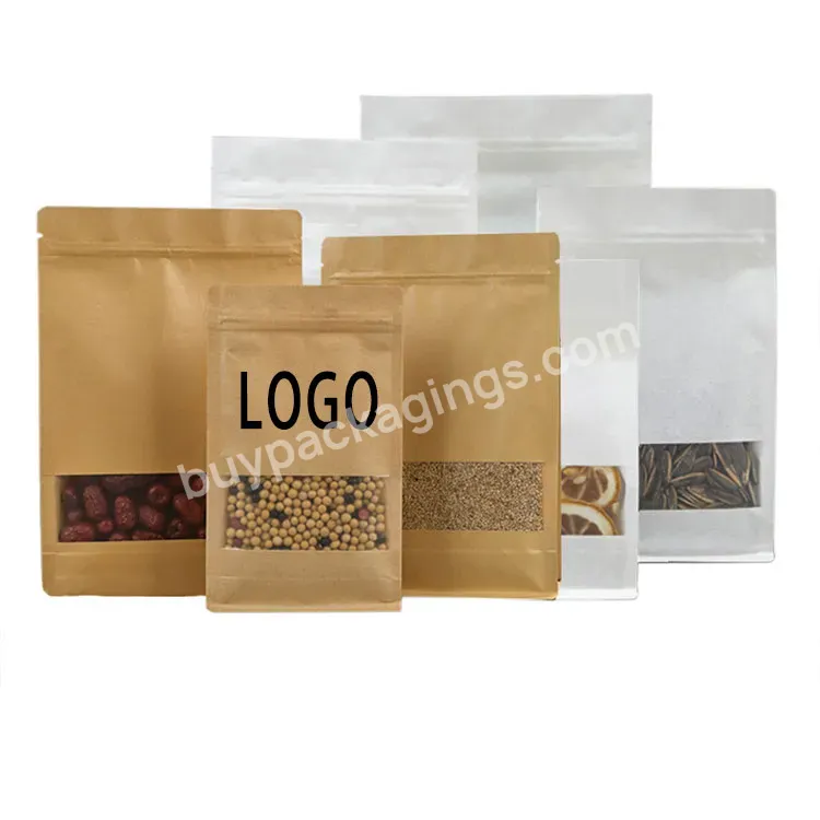 Eco Friendly Elegant Custom Paper Packaging Coffee Bag Kraft Paper