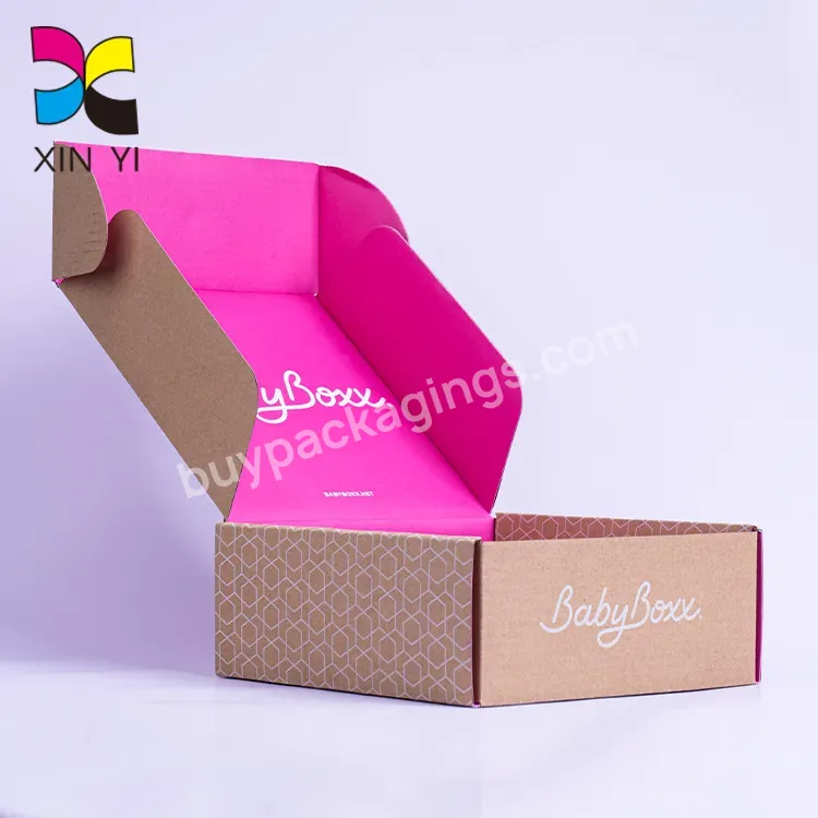 Eco Friendly Factory Custom Printed Corrugated Purple Pit Paper Box Makeup Brushes Paper Box